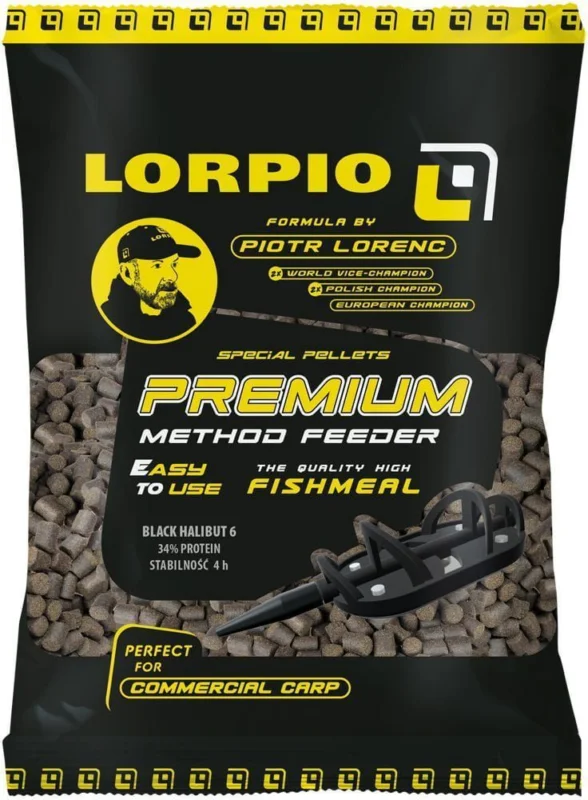 Pellet Lorpio Black Halibut 6mm / 2000g Promocja
