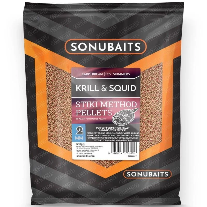 Ekspresowa dostawa STIKI KRILL & SQUID METHOD PELLETS 2MM (650gr)