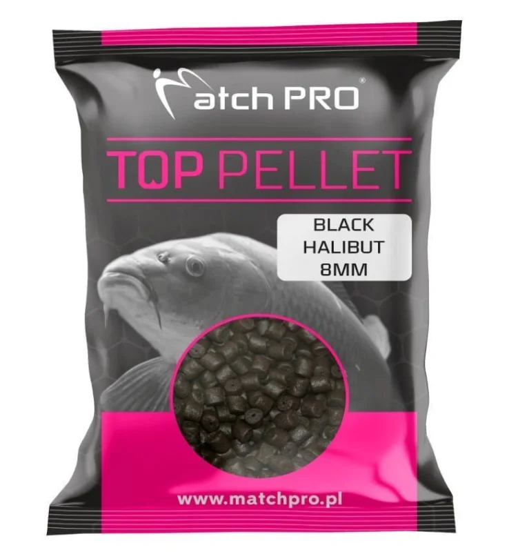 Pellet MatchPro Black Halibut Drilled 8mm / 700g Hit sprzedaży