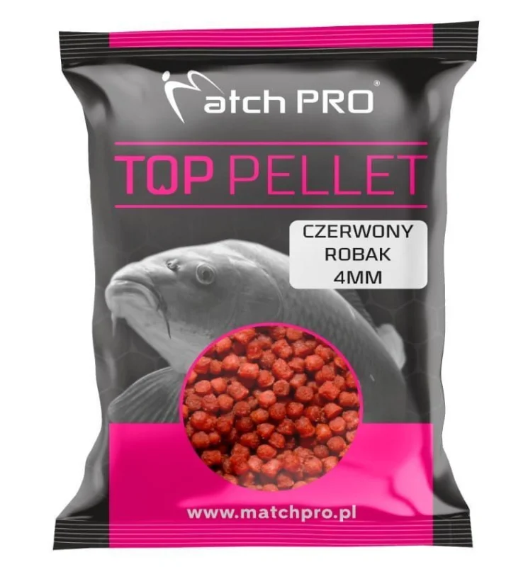 Darmowa dostawa Pellet MatchPro Czerwony Robak 4mm / 700g