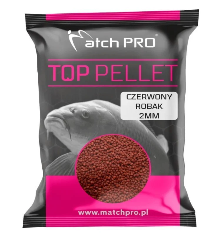 Bezpieczna płatność Pellet MatchPro Czerwony Robak 2mm / 700g