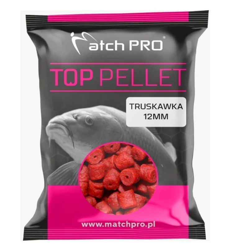 Pellet MatchPro Truskawka Drilled 12mm / 700g Wysoka jakość