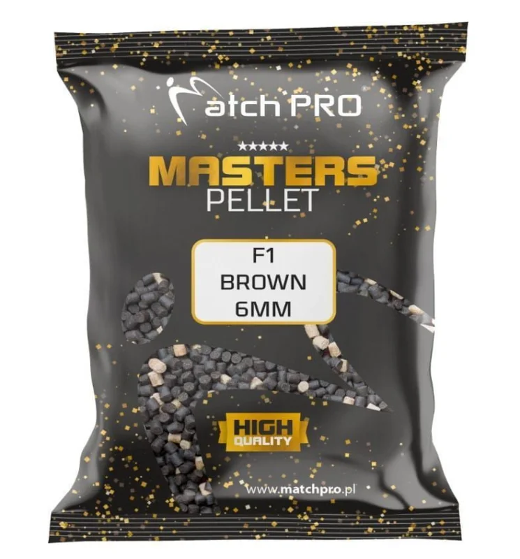 Pellet MatchPro Masters F1 Brown 6mm / 700g Popularny
