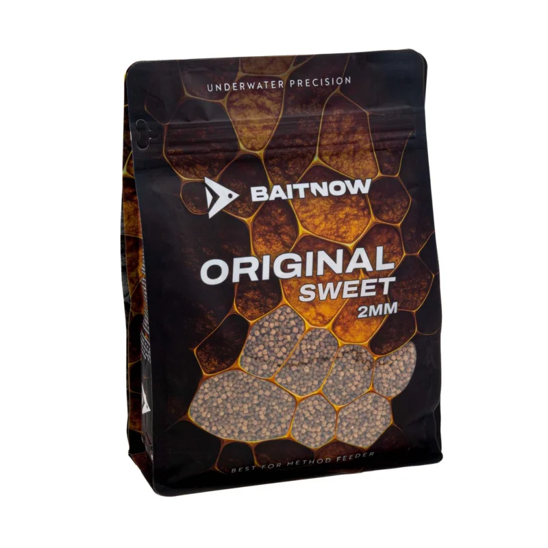Niska cena BaitNow Pellet Method Feeder Original Sweet 2mm 800g