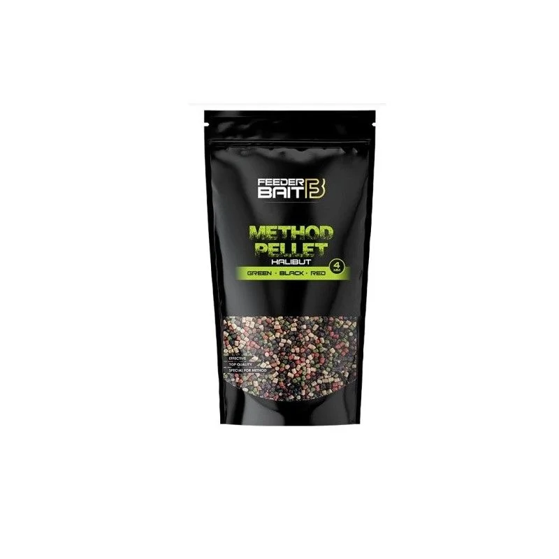 Pellet Feeder Bait Halibut Green Black Red 4mm 800g Okazja