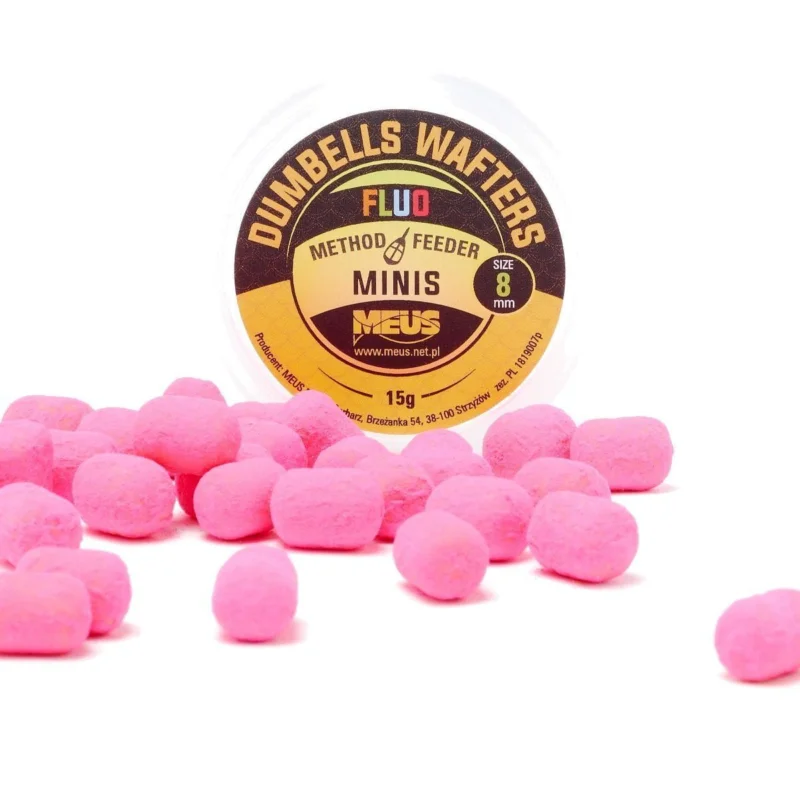 Dumbells Meus Fluo Wafters 8mm - Truskawka MINIS Promocja