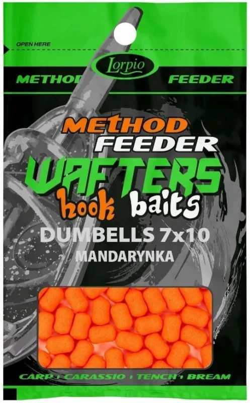 Przynęta Lorpio Hook Baits Wafters Dumbells 5x10mm Mandarynka 15g Tylko dziś
