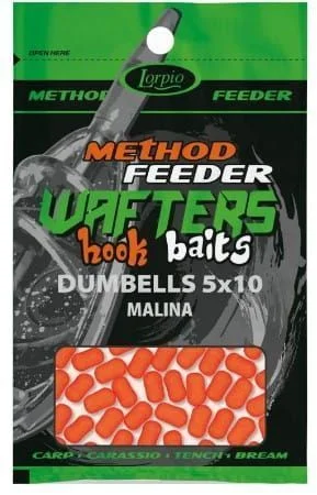 Cena promocyjna Przynęta Lorpio Hook Baits Wafters Dumbells 5x10mm Malina 15g
