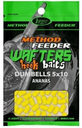 Przynęta Lorpio Hook Baits Wafters Dumbells 5x10mm Ananas 15g Ekspresowa dostawa