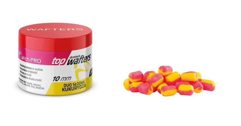 Top Dumbells Wafters Match Pro Duo 10mm / 25g - Sweetcorn Popularny