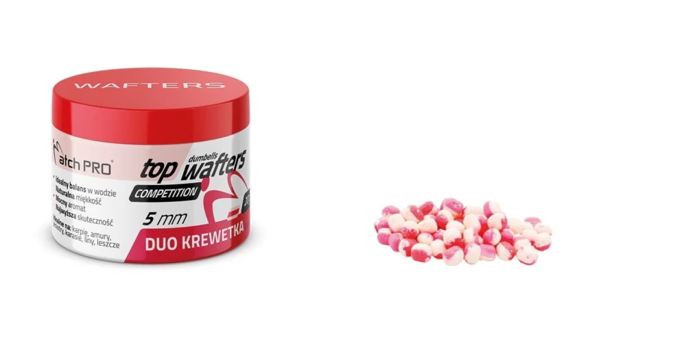 Wafters MatchPro Top Dumbells Duo 5mm / 20g - Shrimp Wyprzedaż