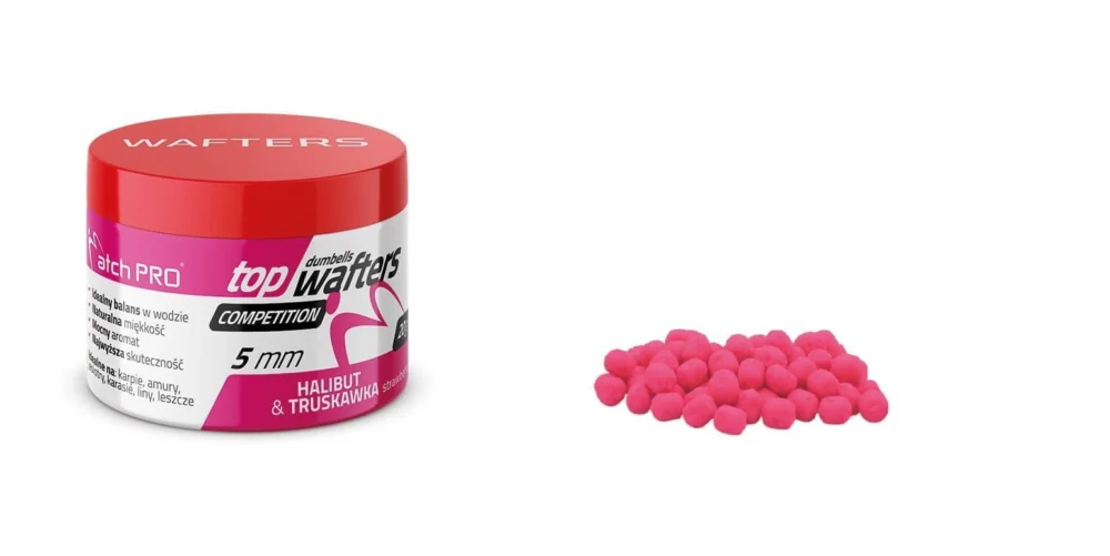 Popularny Wafters MatchPro Top Dumbells 5mm / 20g - Halibut&Strawberry