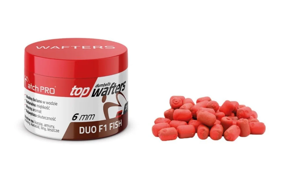 Ograniczona ilość Wafters MatchPro Top Dumbells Duo 6mm / 20g - F1 Fish