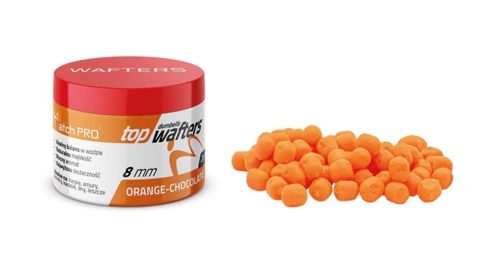 Wafters MatchPro Top Dumbells 8mm / 20g - Orange/Choco Ostatnie sztuki