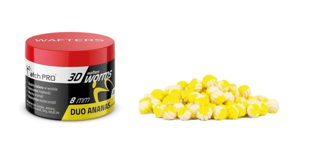 Wafters MatchPro 3D Worms Duo 8mm / 20g - Pineapple Sprawdź teraz
