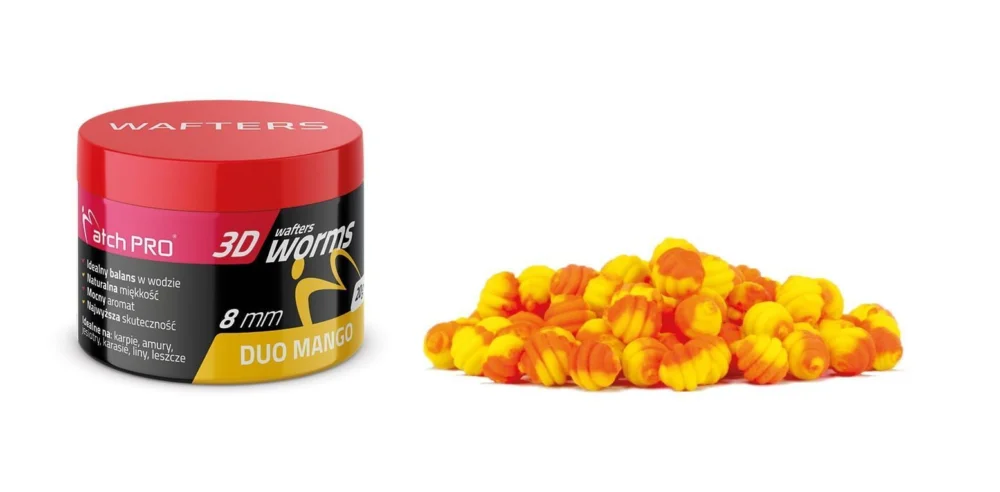 Niska cena Wafters MatchPro 3D Worms Duo 8mm / 20g - Mango