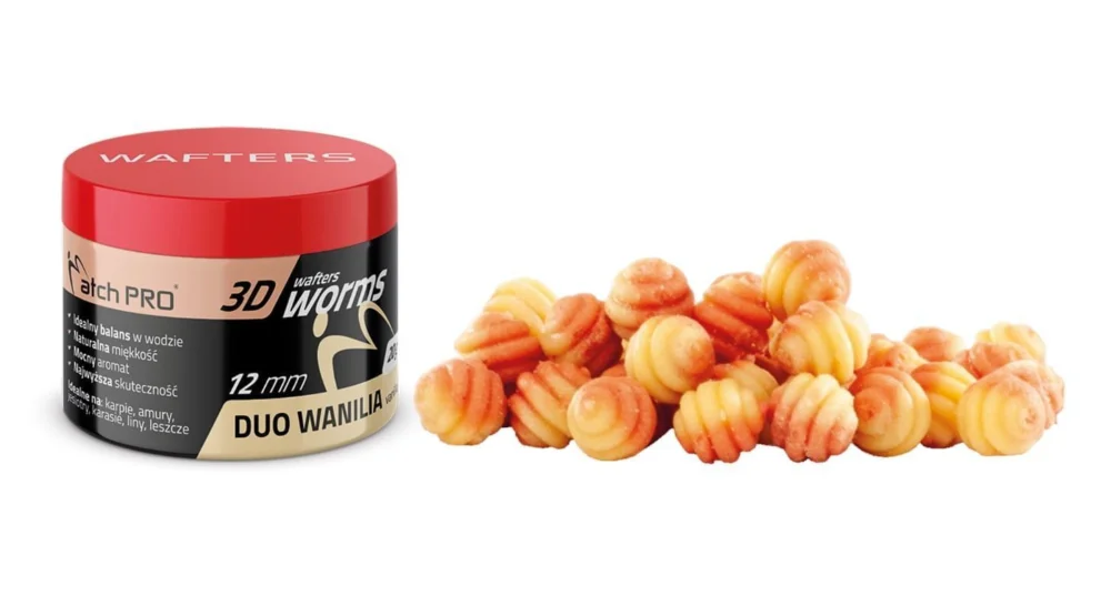 Wysoka jakość Wafters MatchPro 3D Worms Duo 12mm / 20g - Vanille