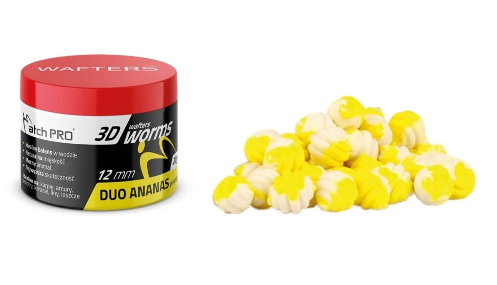 Wafters MatchPro 3D Worms Duo 12mm / 20g - Pineapple Cena promocyjna