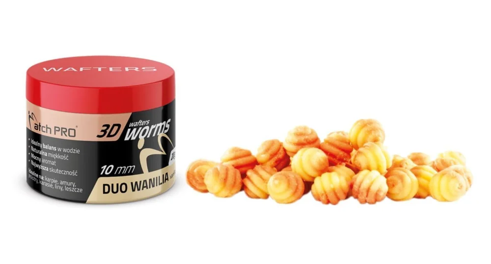 Wyjątkowa oferta Wafters MatchPro 3D Worms Duo 10mm / 20g - Vanille
