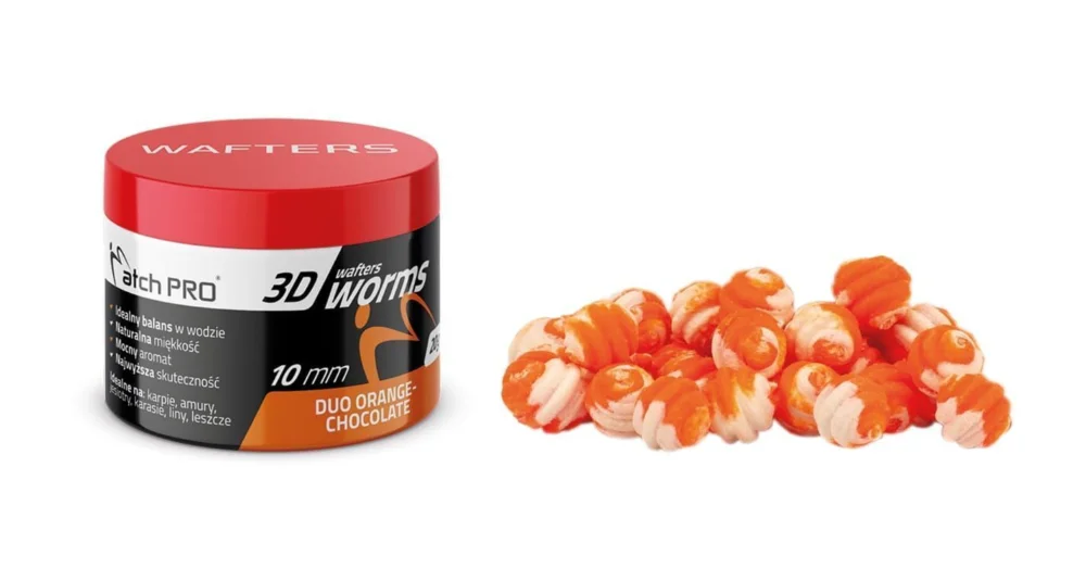 Nie przegap Wafters MatchPro 3D Worms Duo 10mm / 20g - Or-Choco