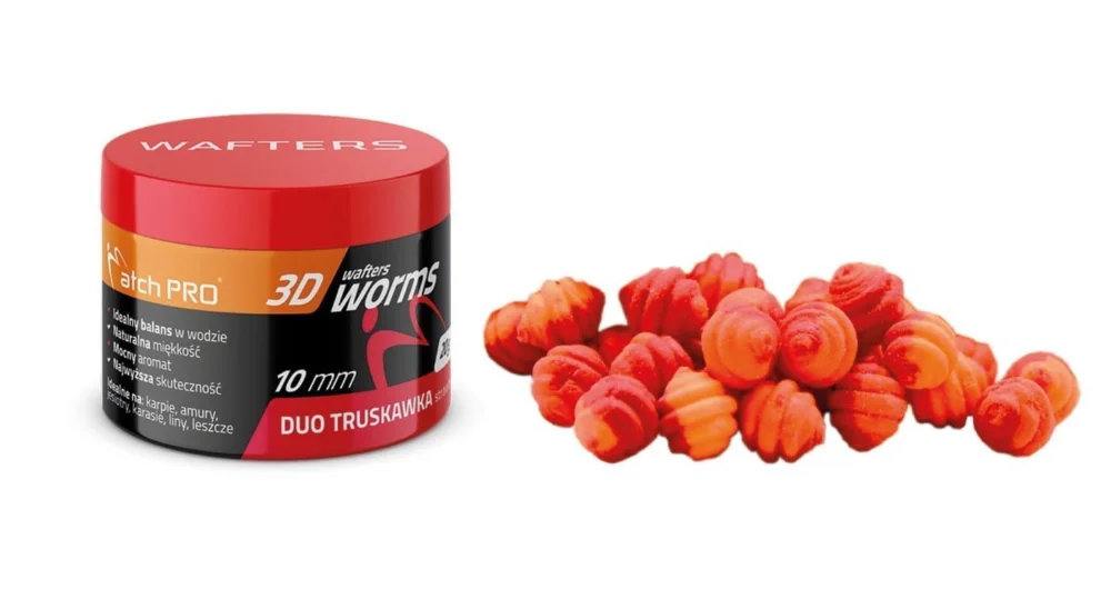 Wafters MatchPro 3D Worms Duo 10mm / 20g - Strawberry Tylko do końca tygodnia