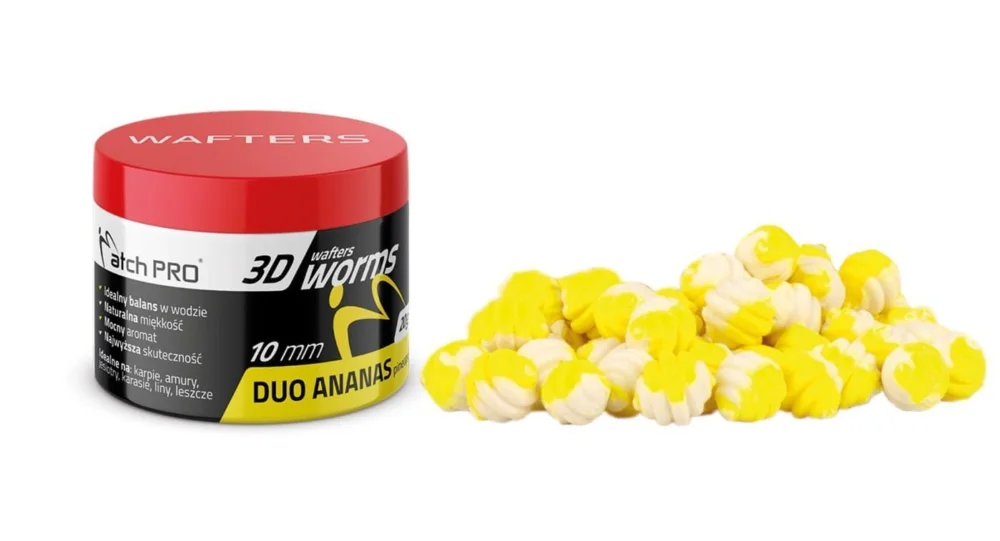 Oferta czasowa Wafters MatchPro 3D Worms Duo 10mm / 20g - Pineapple