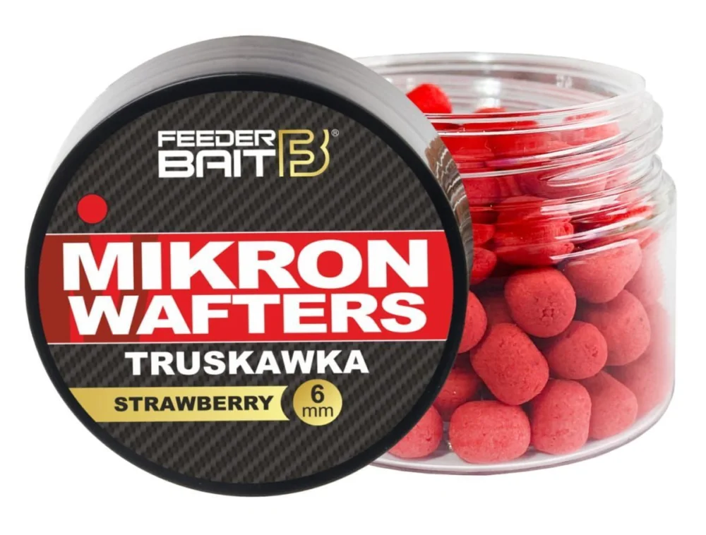 Zamów teraz Mikron Wafters Feeder Bait - Truskawka 25ml
