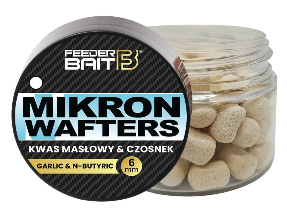 Mikron Wafters Feeder Bait - Kwas Masłowy&Czosnek 25ml Szybka wysyłka