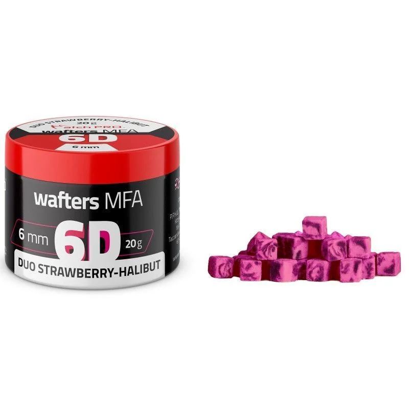 Przynęta MatchPro 6D Wafters MFA Duo Strawberry Halibut 6x6mm 20g Tani