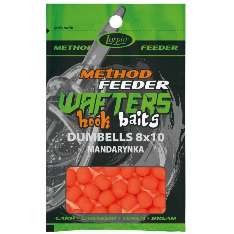 Obniżka ceny Przynęta Lorpio Hook Baits Wafters Dumbells 8x10mm MANDARYNKA 15g