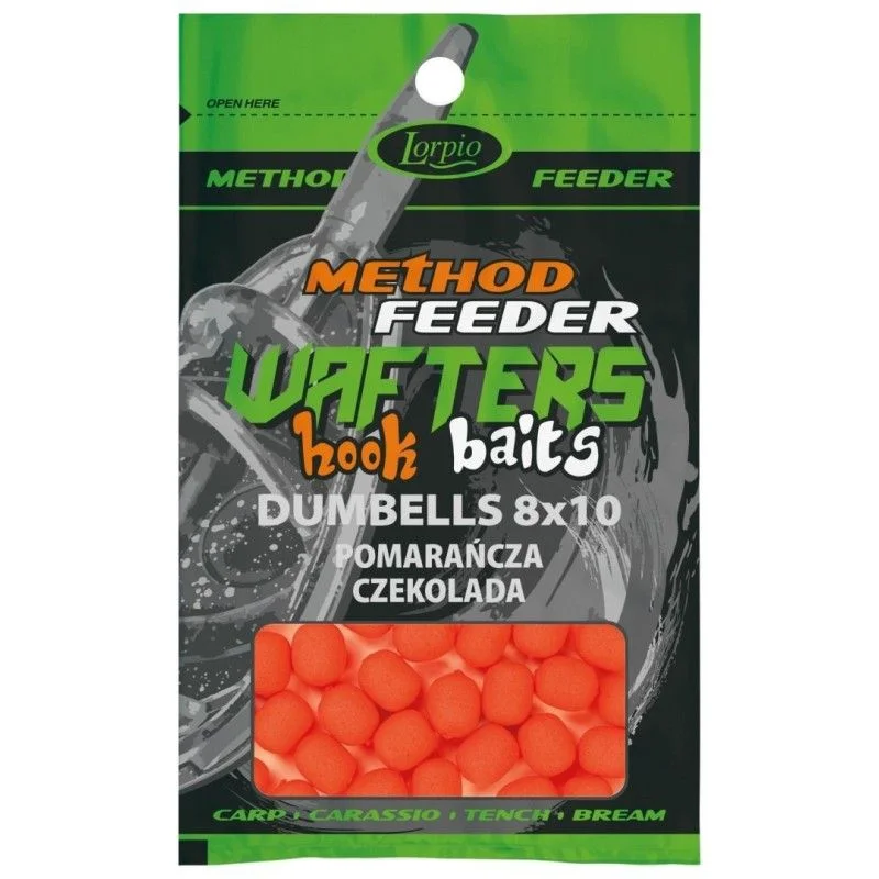 Przynęta Lorpio Hook Baits Wafters Dumbells 8x10mm POMARAŃCZA CZEKOLADA 15g Hit cenowy