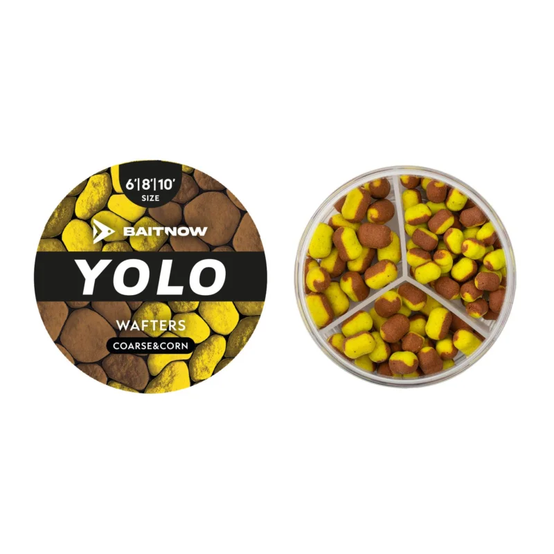 BaitNow Wafters Method Feeder Yolo Yellow & Bronze Coarse&Corn Roz. 6/8/10 24g Cena promocyjna