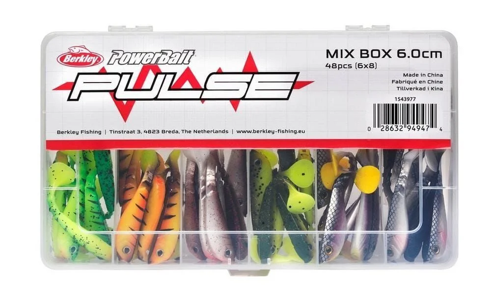 Oferta czasowa Berkley Pulse Shad MixBox Zestaw Gumowych Przynęt 6cm 48szt.