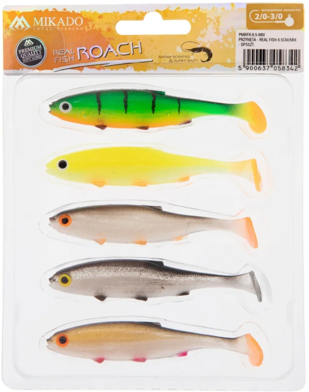 Gumy Mikado Ripper Real Fish 8,5cm - MIX Niska cena