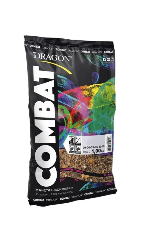Zanęta Dragon Combat - Lin/Karaś - Kozieradka/Arachid 1kg - C Oferta czasowa