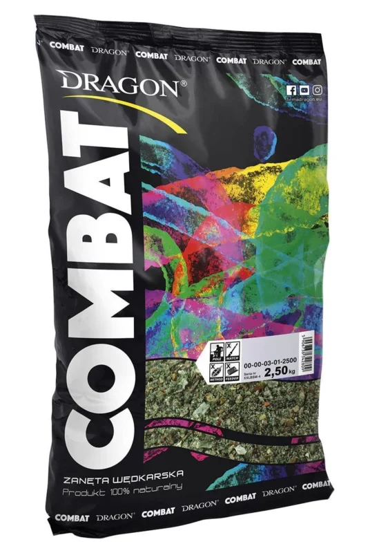 Dostępne od ręki Zanęta Dragon Combat - Leszcz - Piernik/Toffi 2.5kg - Ż