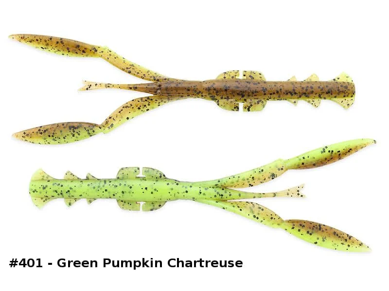 Keitech Guma Rak Krewetka Neco Camaron 5,5” 14cm 401 Green Pumpkin Chart Wysoka jakość