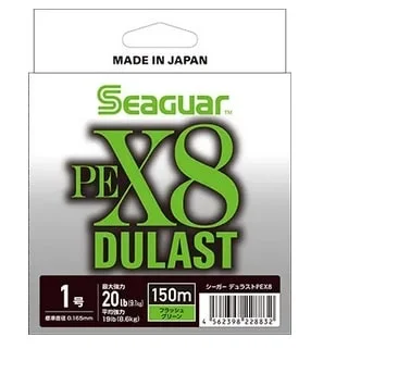 Łatwy zwrot Seaguar Plecionka Dulast x8 PE#0.6 150m 0.128mm