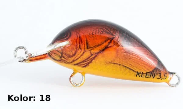 Dostępne od ręki Bonito Wobler Kleń 3,5cm Tonący #18