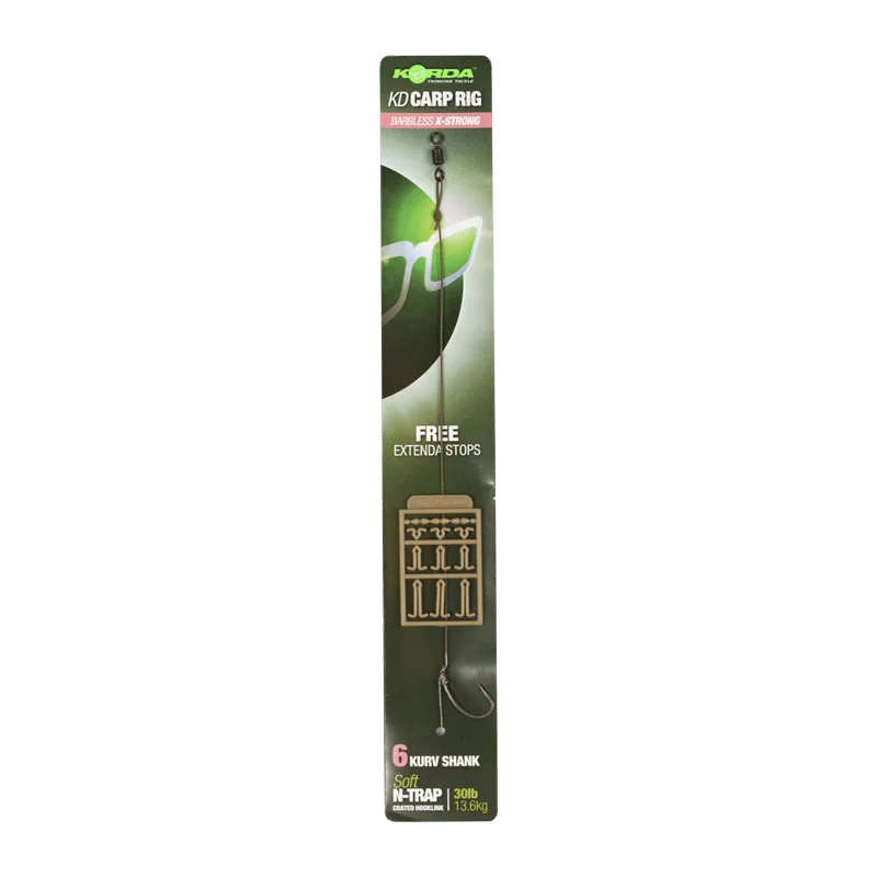 Korda przypon- N-Trap KD Rig Barbless 30 lb N-Trap Kurv Shank B 4 Wybór klientów