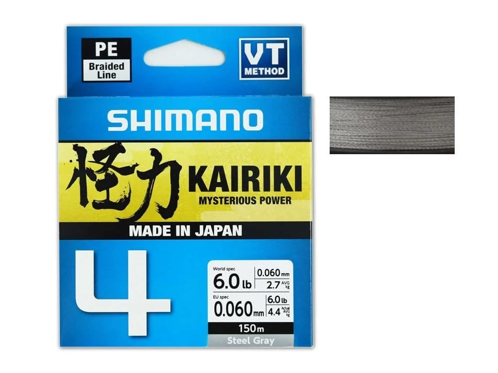 Shimano Plecionka Kairiki 4x Steel Gray 150m 0,215mm Kup online
