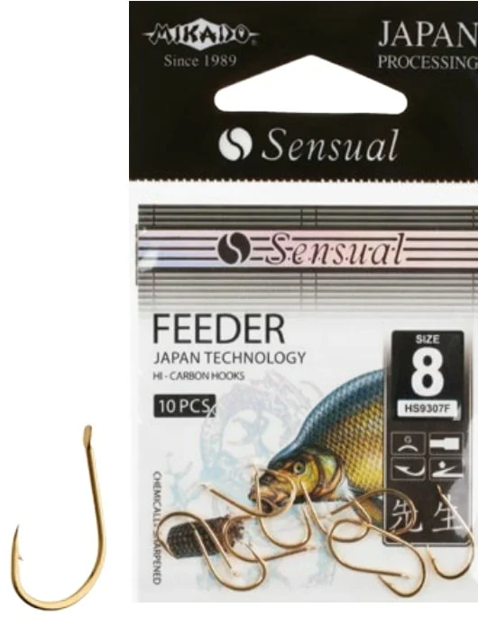 Mikado Haczyki sensual feeder 9307 złote #10 Ekspresowa dostawa