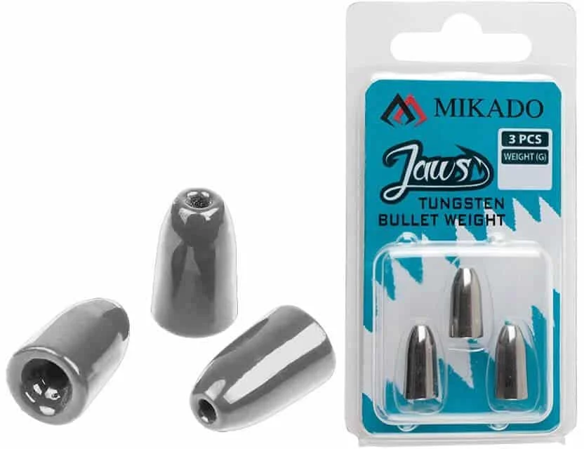 Oferta limitowana Mikado Ciężarek Wolframowy Jaws Texas Carolina Rig Bullet 3,54g