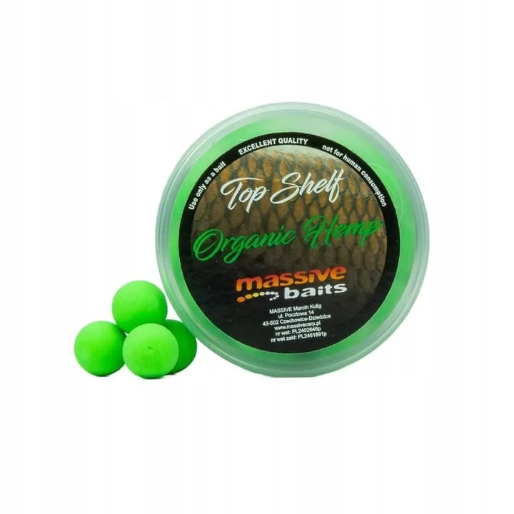 Zamów teraz Massive Baits Kulki Pop Up Organic Hemp 14mm