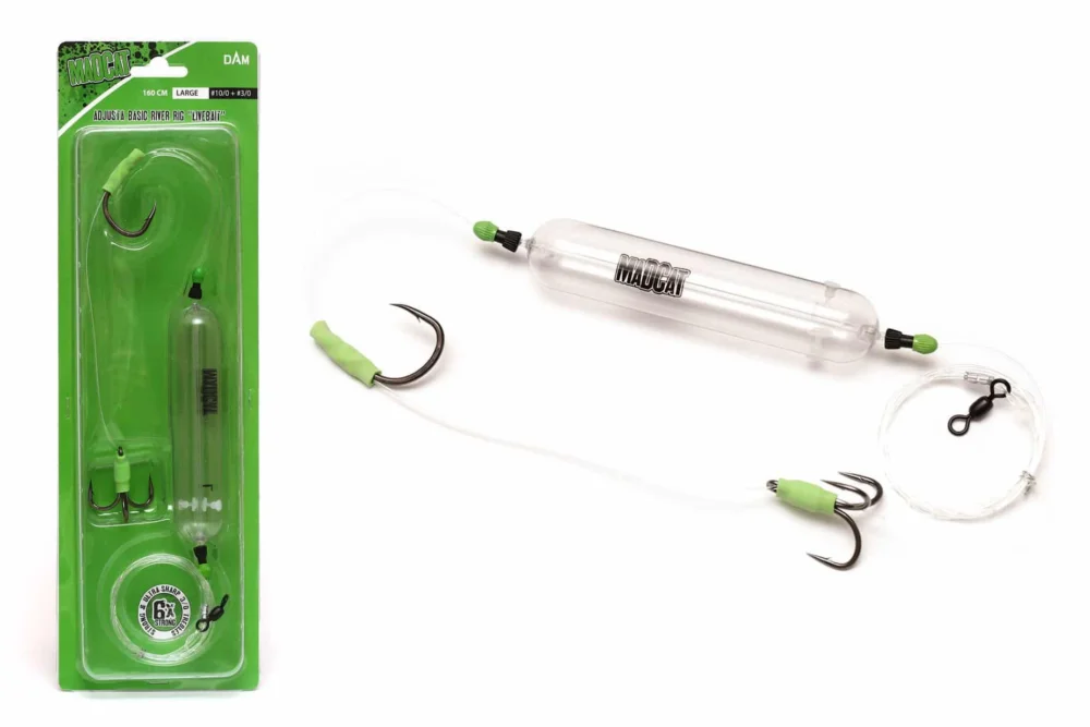 Najlepsza cena DAM MadCat Zestaw sumowy Adjusta Basic River Rig Livebait S