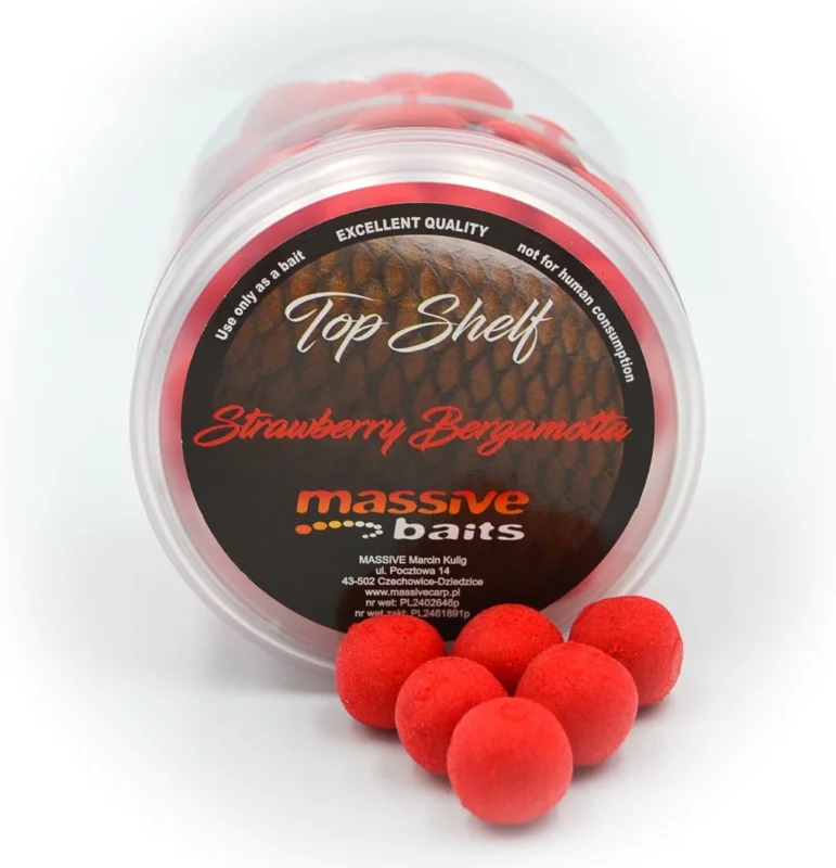 Bezpieczna płatność Massive Baits Kulki Pop Up Strawberry Bergamotta 14mm