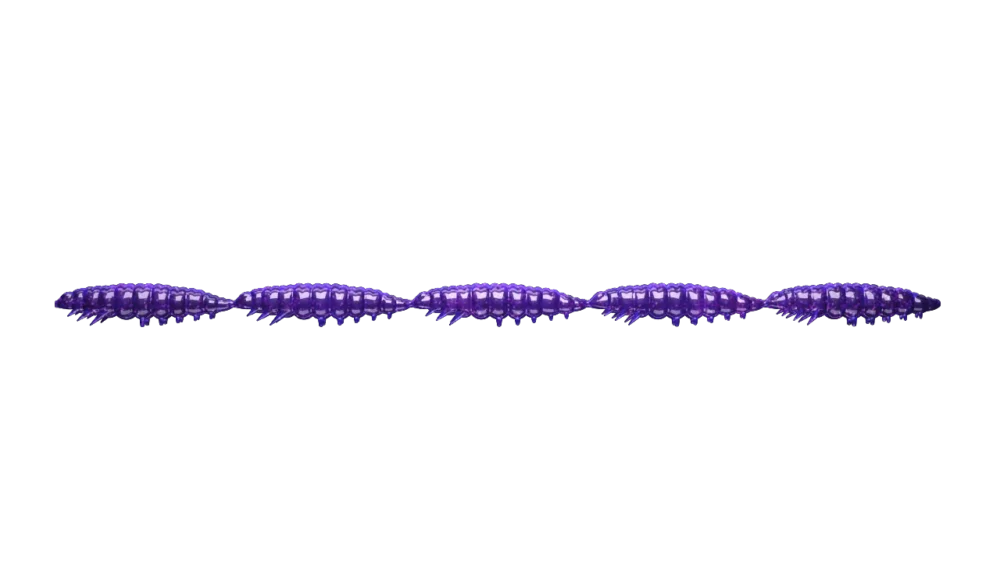 Bezpieczne zakupy Libra Lures Guma Larva Multi 25 2,5cm 5×5 #020 Purple with Glitter / Krill