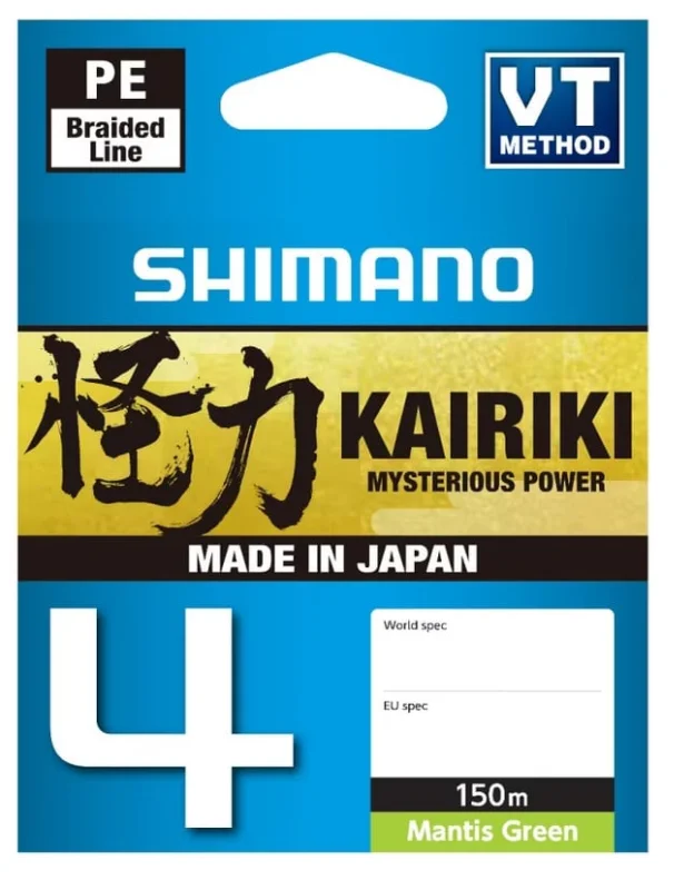 Zamów teraz Shimano Plecionka Kairiki 4x Mantis Green 150m 0,19mm
