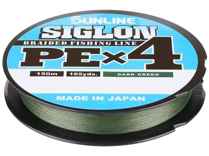 Sunline Plecionka Siglon PEx4 #0.8 Dark Green 0,153mm 150m Wysoka jakość