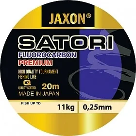 JAXON ŻYŁKA PRZYPONOWA SATORI FLUOROCARBON PREMIUM 20M #0,12MM Tani